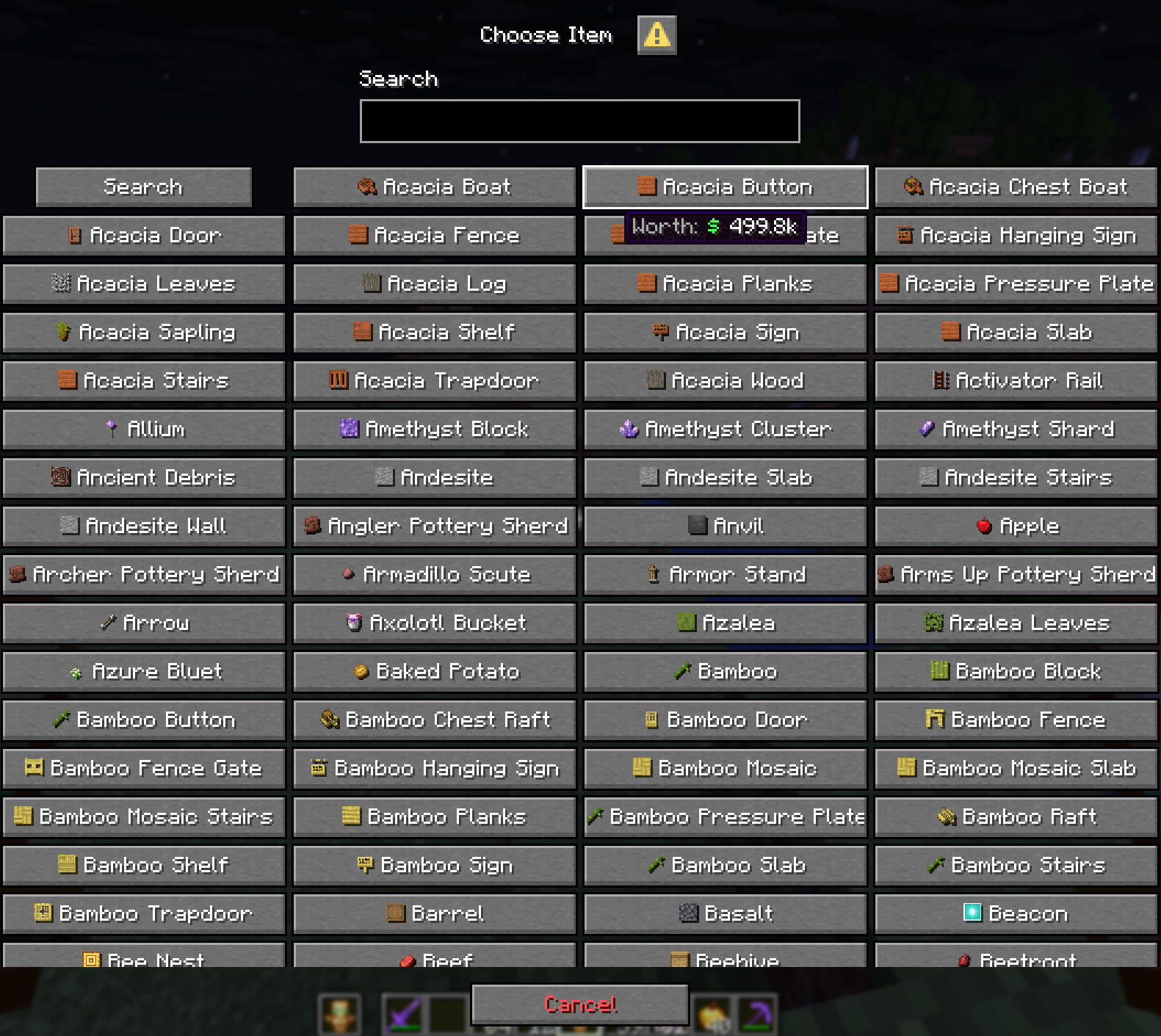 Item search