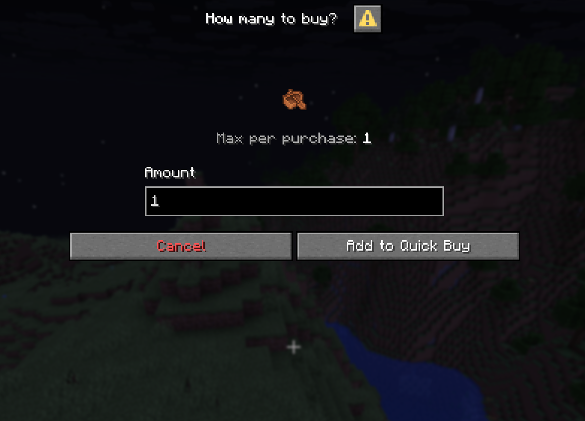 Buy amount