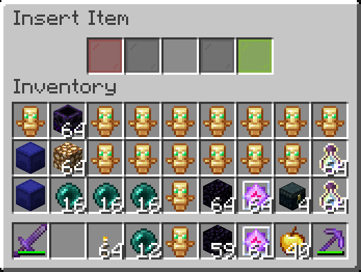 Insert item